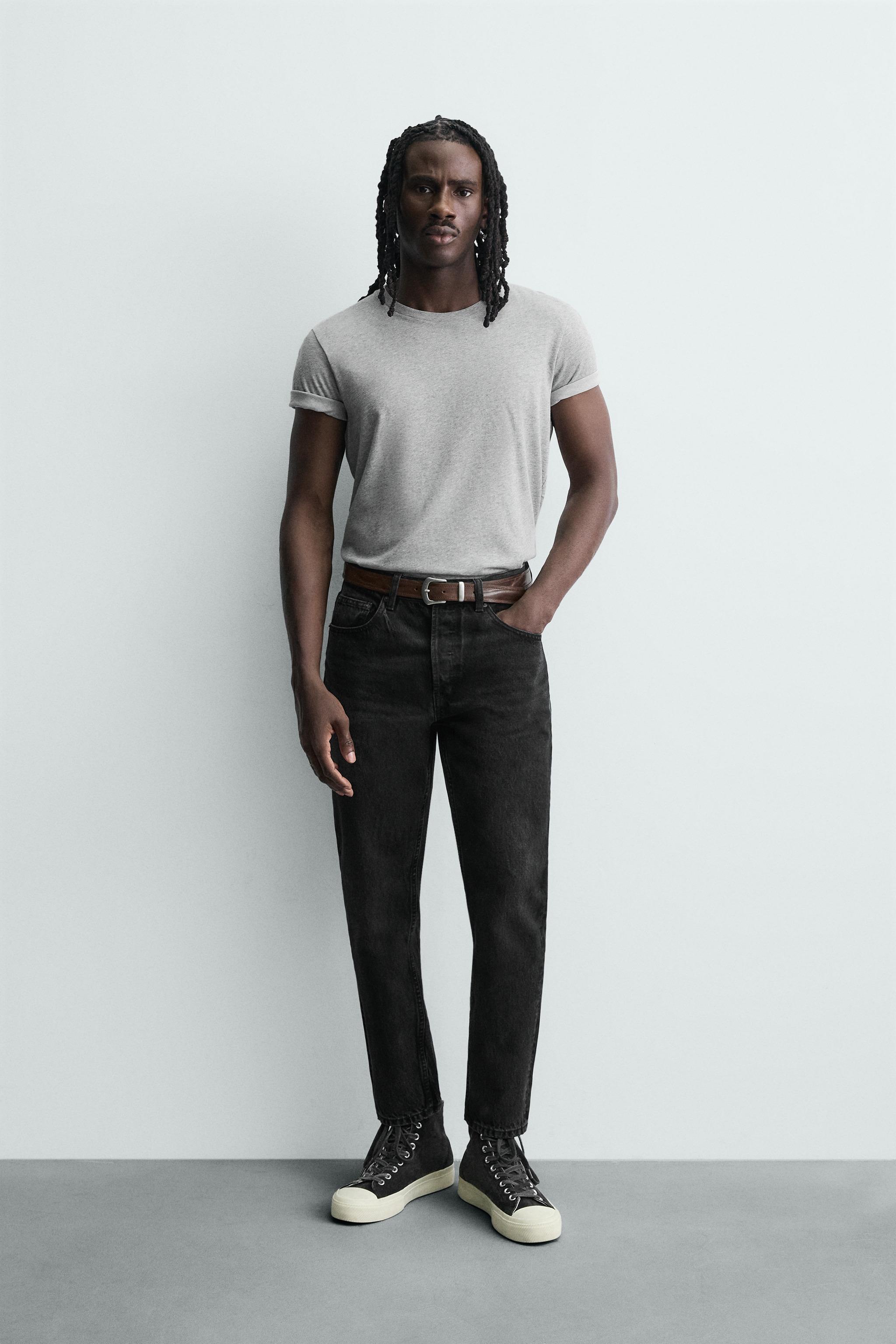 SLIM CROPPED FIT JEANS