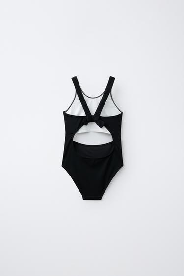 AGES 6-14 / CUT-OUT SWIMSUIT - Black by Zara - Image 1