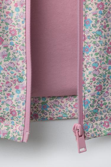 CIRÉ EFFET GOMME IMPRIMÉ À FLEURS DÉPERLANT - Rose de Zara - Image 8