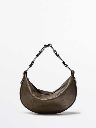 Zara Nappa leather mini bag - Khaki