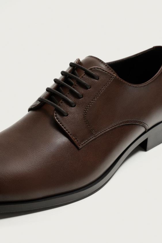 zara brown dress shoes Men Leather sports 5527/002/102 (43 EU | 10 US Round toe ZARA Dress Shoes Brown Sizes