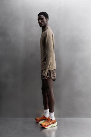 3" TREE PRINT RUNNING SHORTS - Oranges by Zara - Image 3