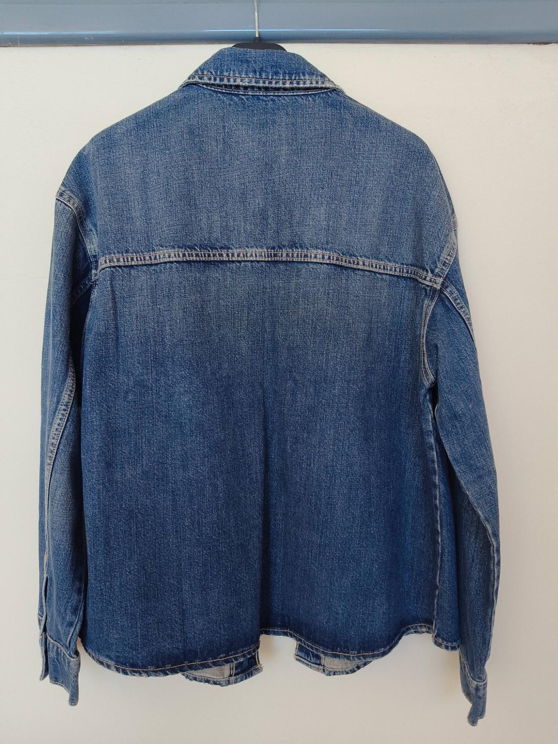 TRF DENIM OVERSHIRT WITH POCKETS - Image 2