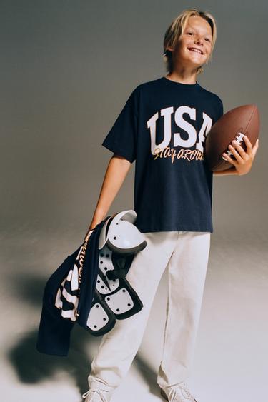 CAMISETA VARSITY - Marino de Zara