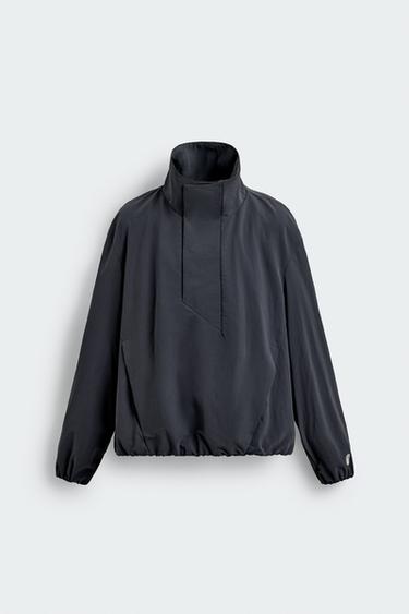 Zara TECHNICAL KANGAROO X SR_A JACKET - Charcoal gray