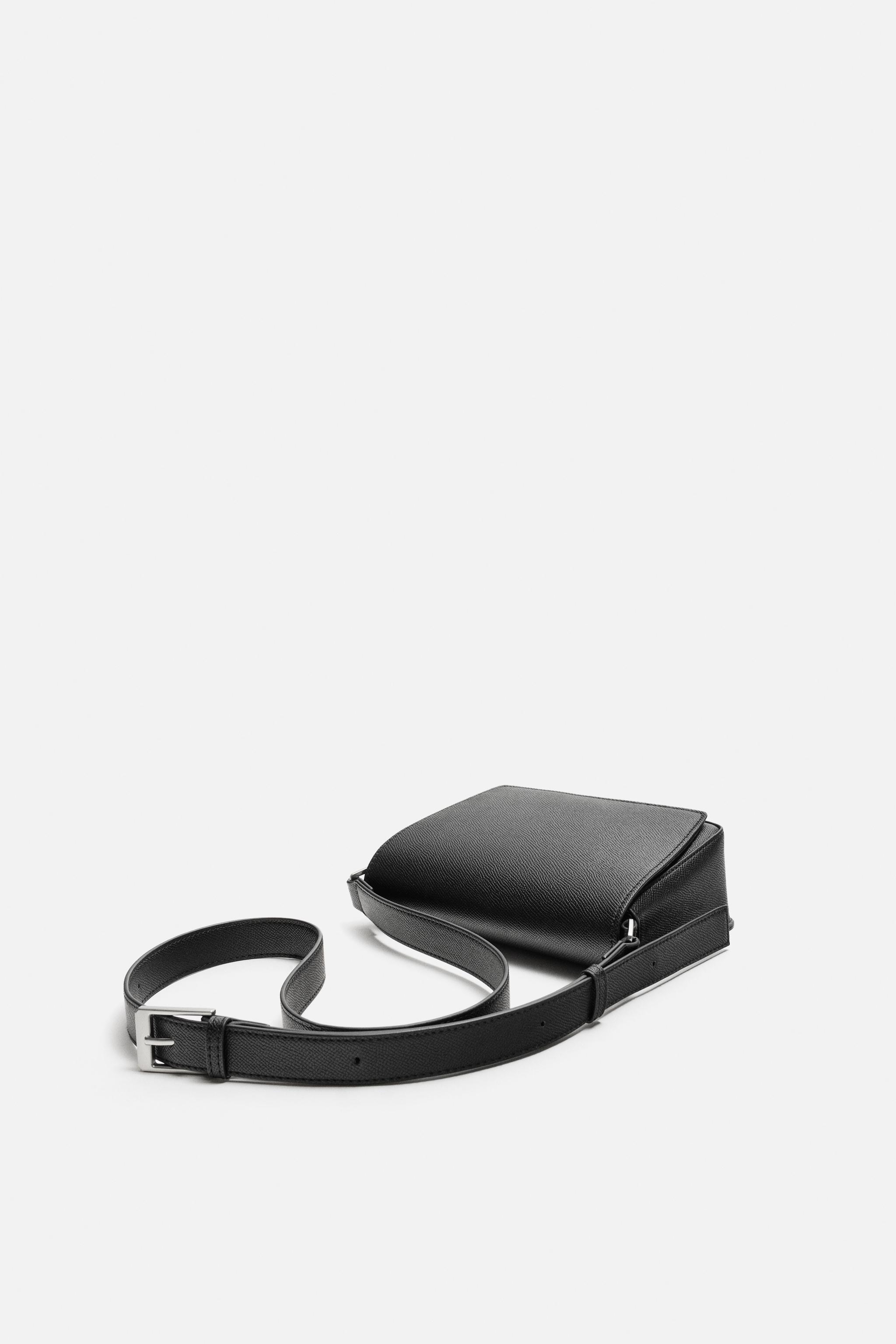 TEXTURED CROSSBODY BAG - Black | ZARA United States TEXTURED CROSSBODY BAG - Black | ZARA United States