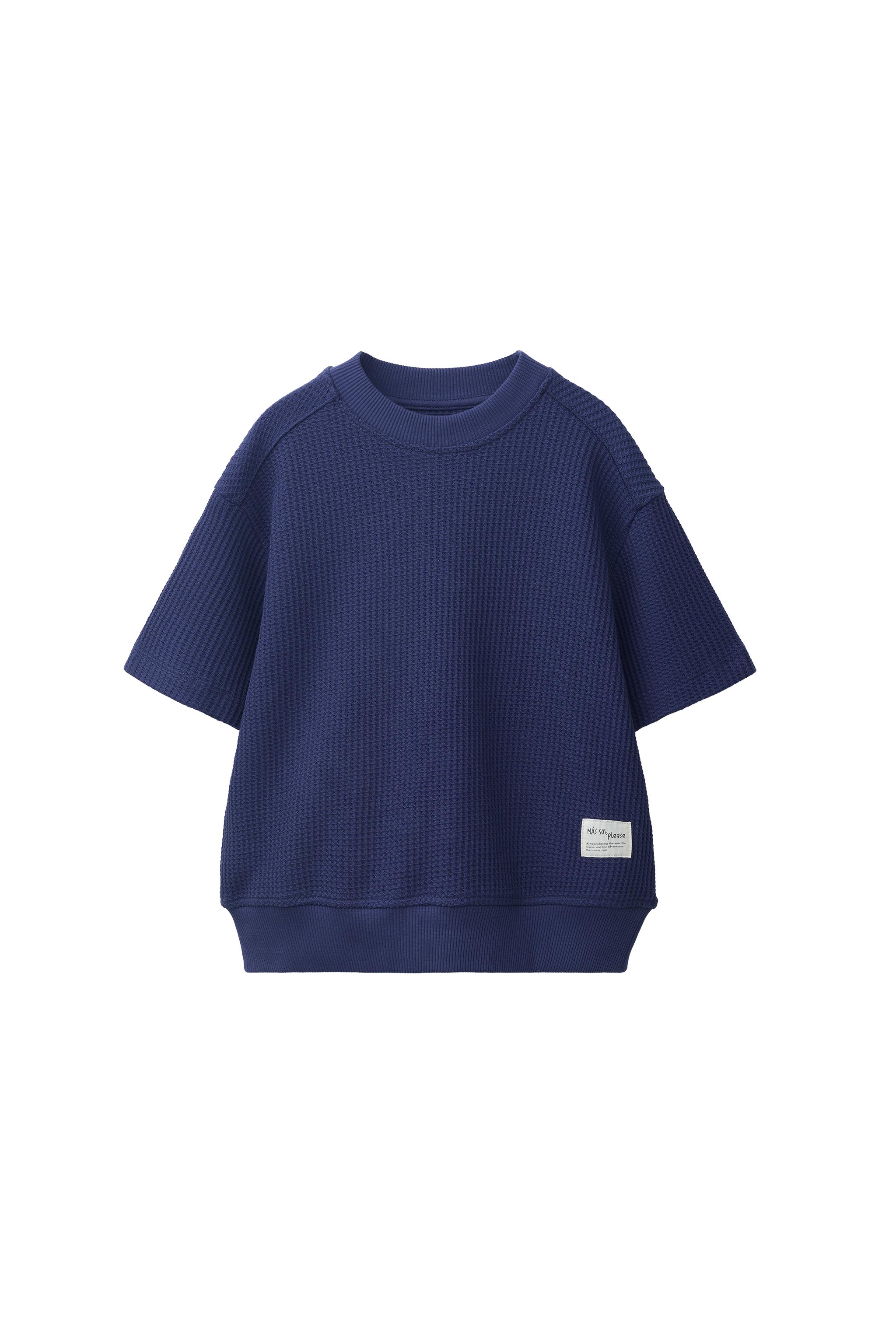 PLUSH WAFFLE KNIT TOP - Bluish | ZARA United States