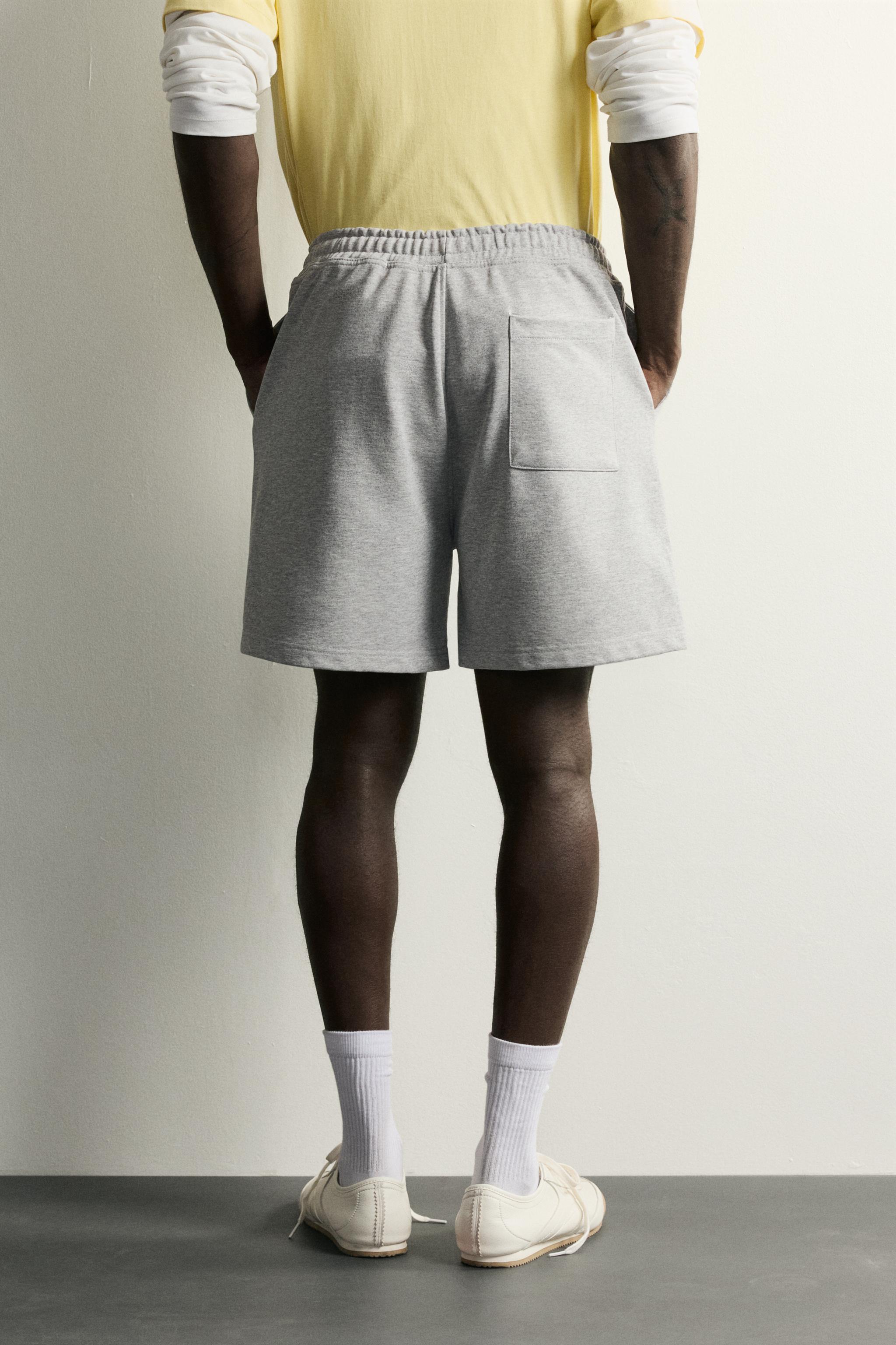 Zara RELAXED FIT EŞOFMAN BERMUDA görsel 3