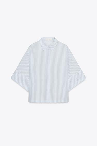 ZW COLLECTION POPLIN SHIRT - striped by Zara