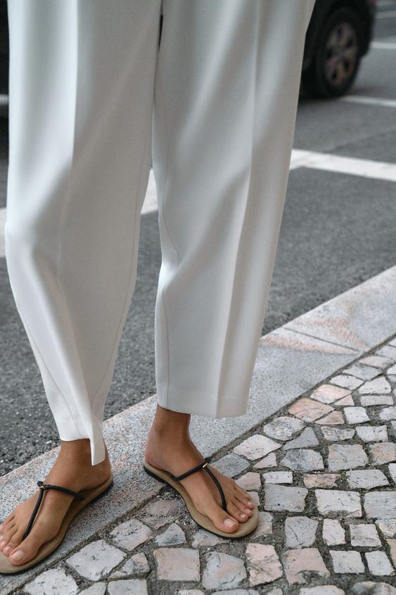 STRAPPY SLIDE SANDALS from Zara - $79.90