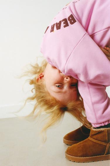 PRINTED SWEATSHIRT - Pink by Zara