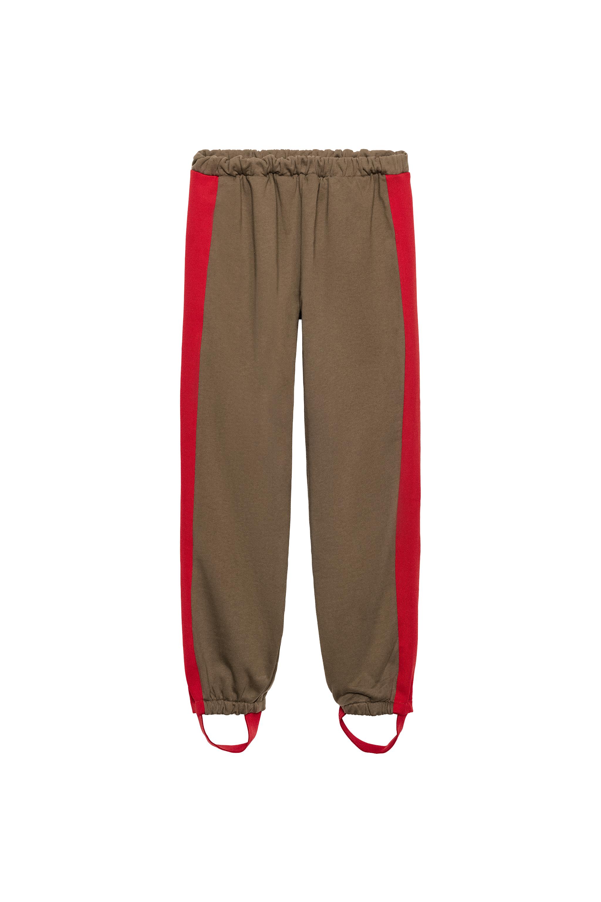 STIRRUP SIDE-STRIPE TROUSERS