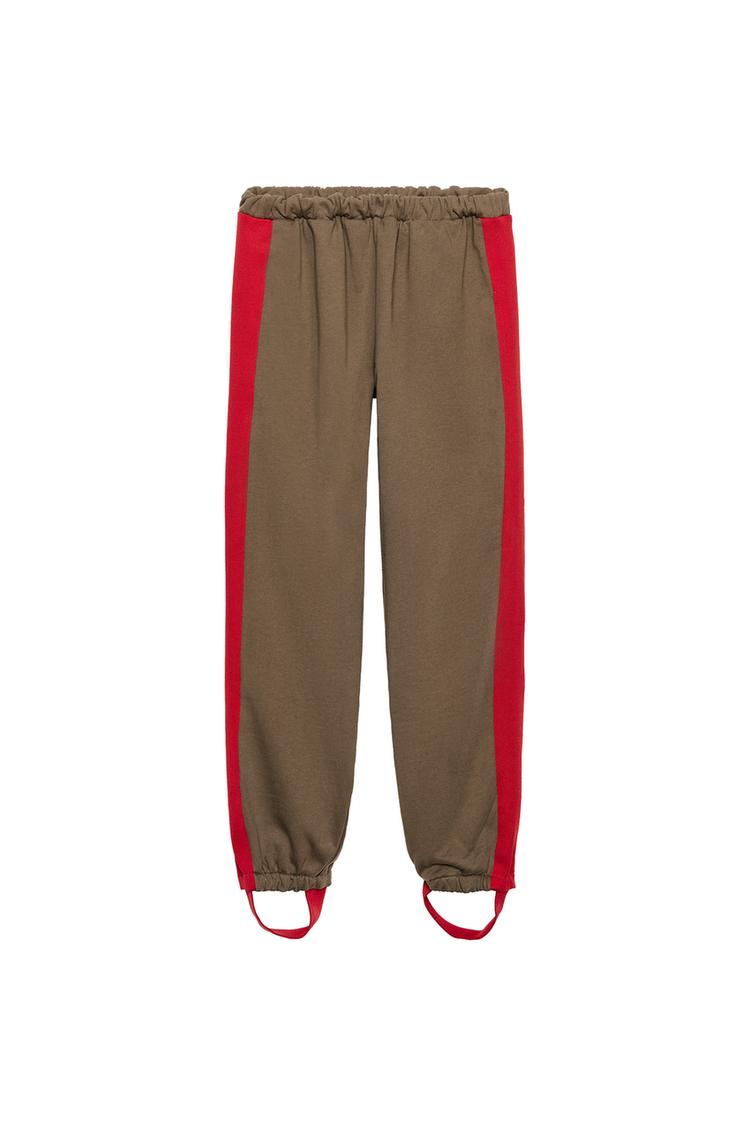 STIRRUP TROUSERS WITH SIDE TAPING