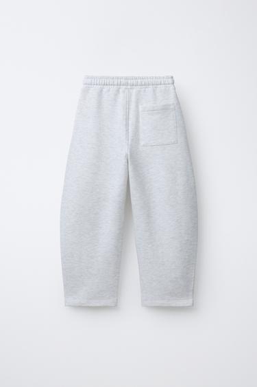 BARREL JOGGING TROUSERS - Grey marl by Zara - Image 1