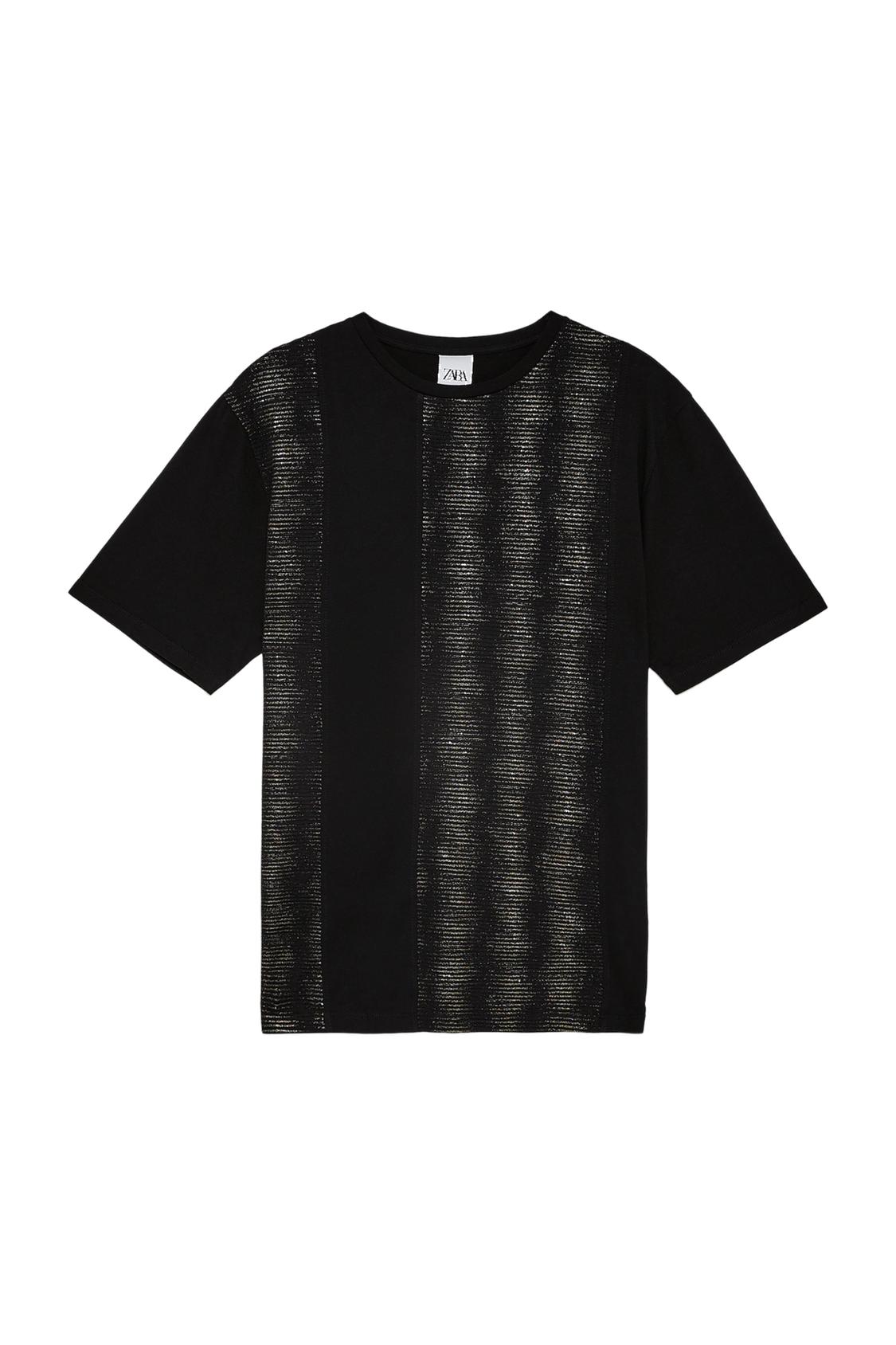 CONTRAST METALLIC T-SHIRT - Image 4