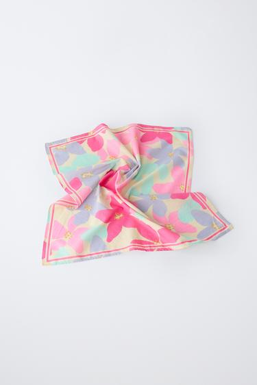 BANDANA IMPRIMÉ FLEURS - Roses de Zara - Image 1