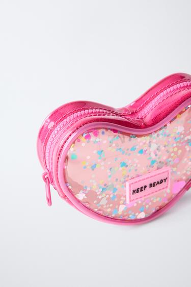 HEART VINYL WALLET - Pink by Zara - Image 2