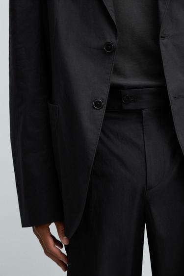 POPLIN SUIT TROUSERS - Charcoal by Zara - Image 5