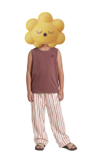 STRIPED BALLOON TROUSERS - Ecru / Red by Zara