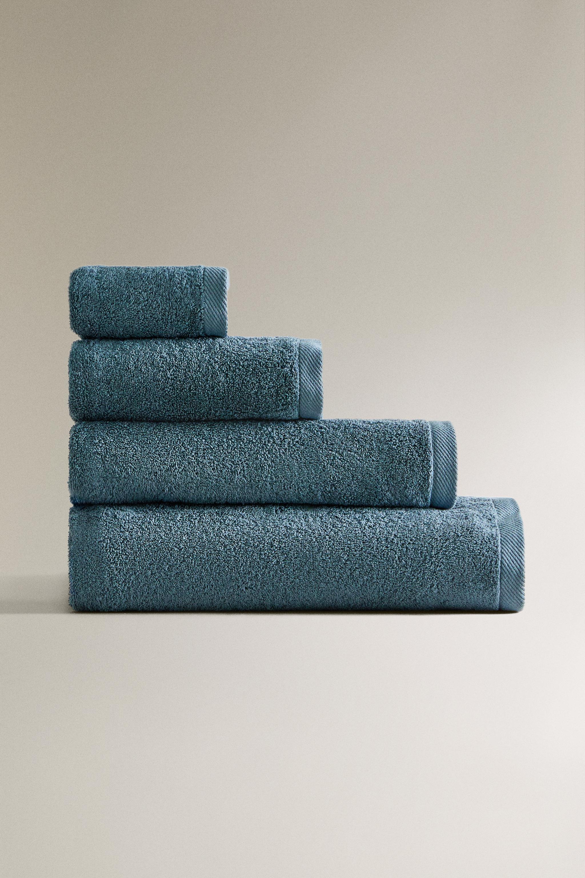 Petrol blue towels sale