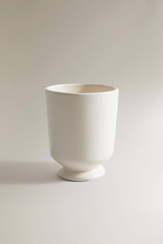 CREAM CERAMIC TOOTHBRUSH HOLDER - Cream by Zara - Image 0