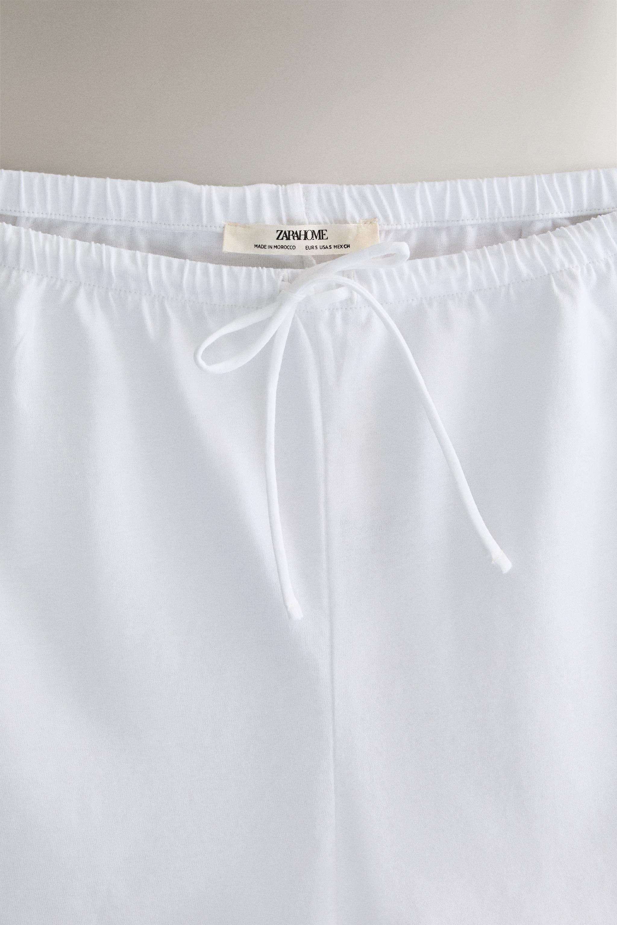 LACE COTTON SHORTS - White | ZARA United States