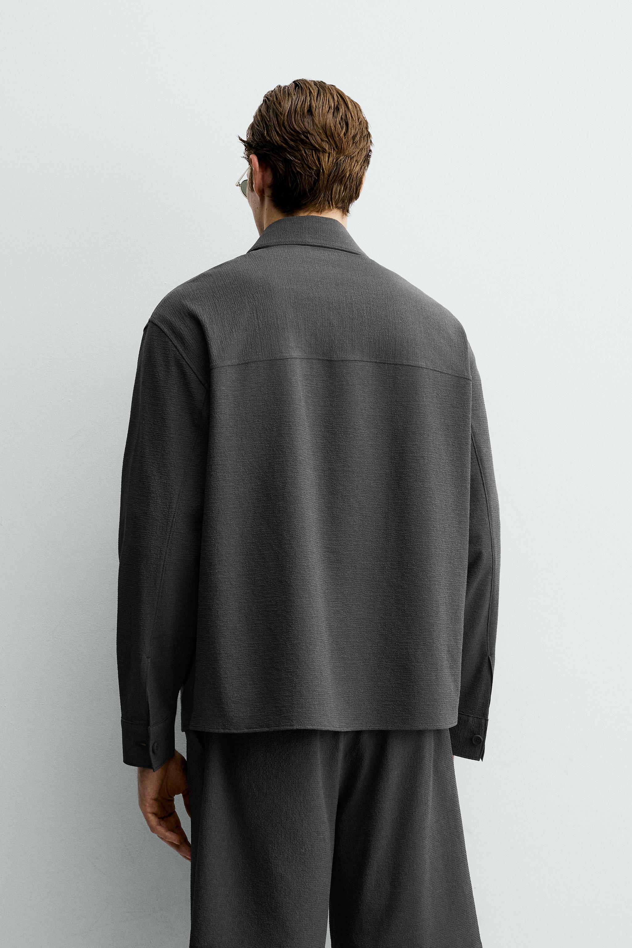 SURCHEMISE RELAXED FIT TEXTURE IRRÉGULIÈRE