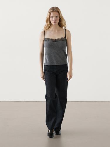 Zara Lace-trimmed camisole top - 205 - Image 0