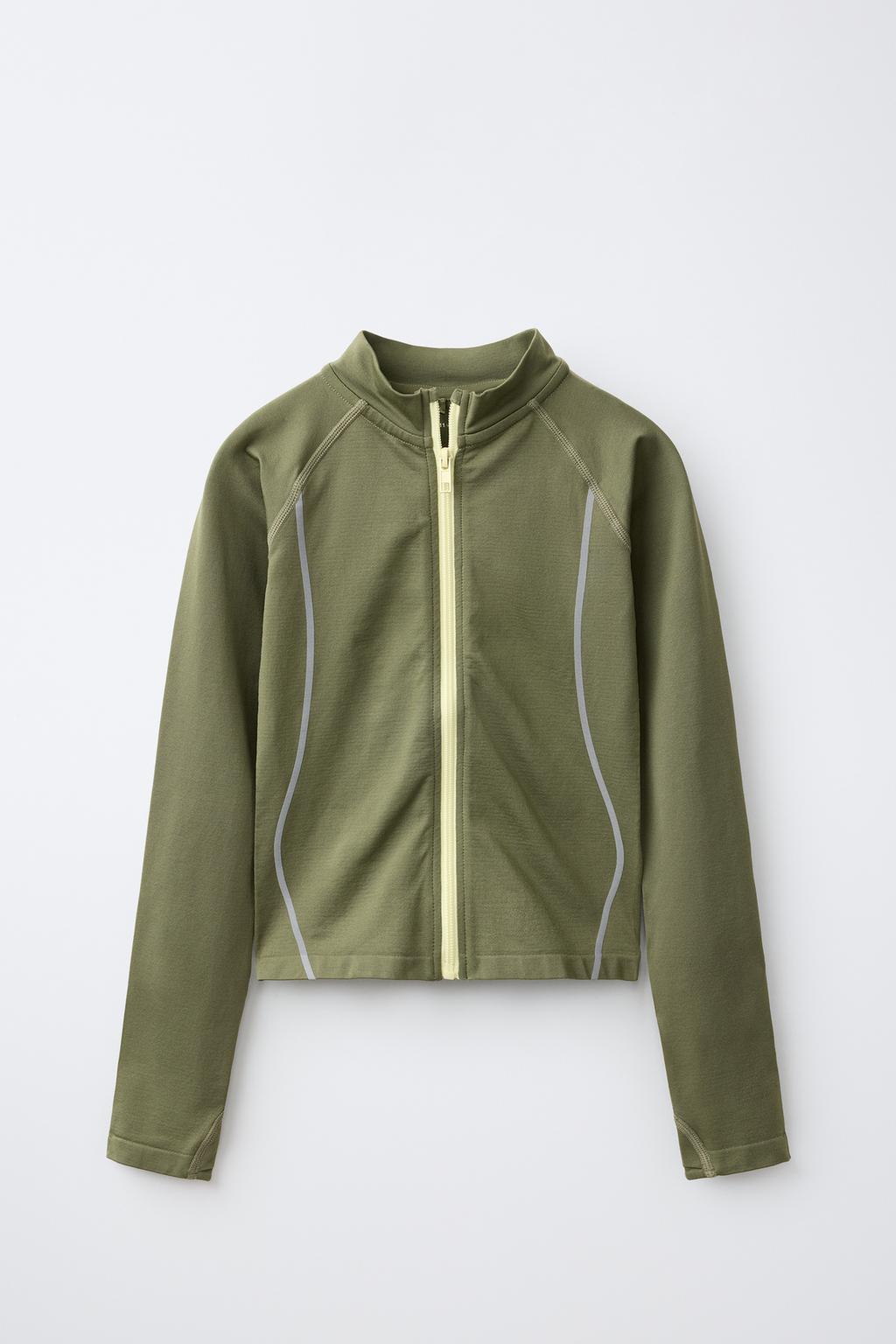 SPORTY SEAMLESS ZIP SWEATSHIRT