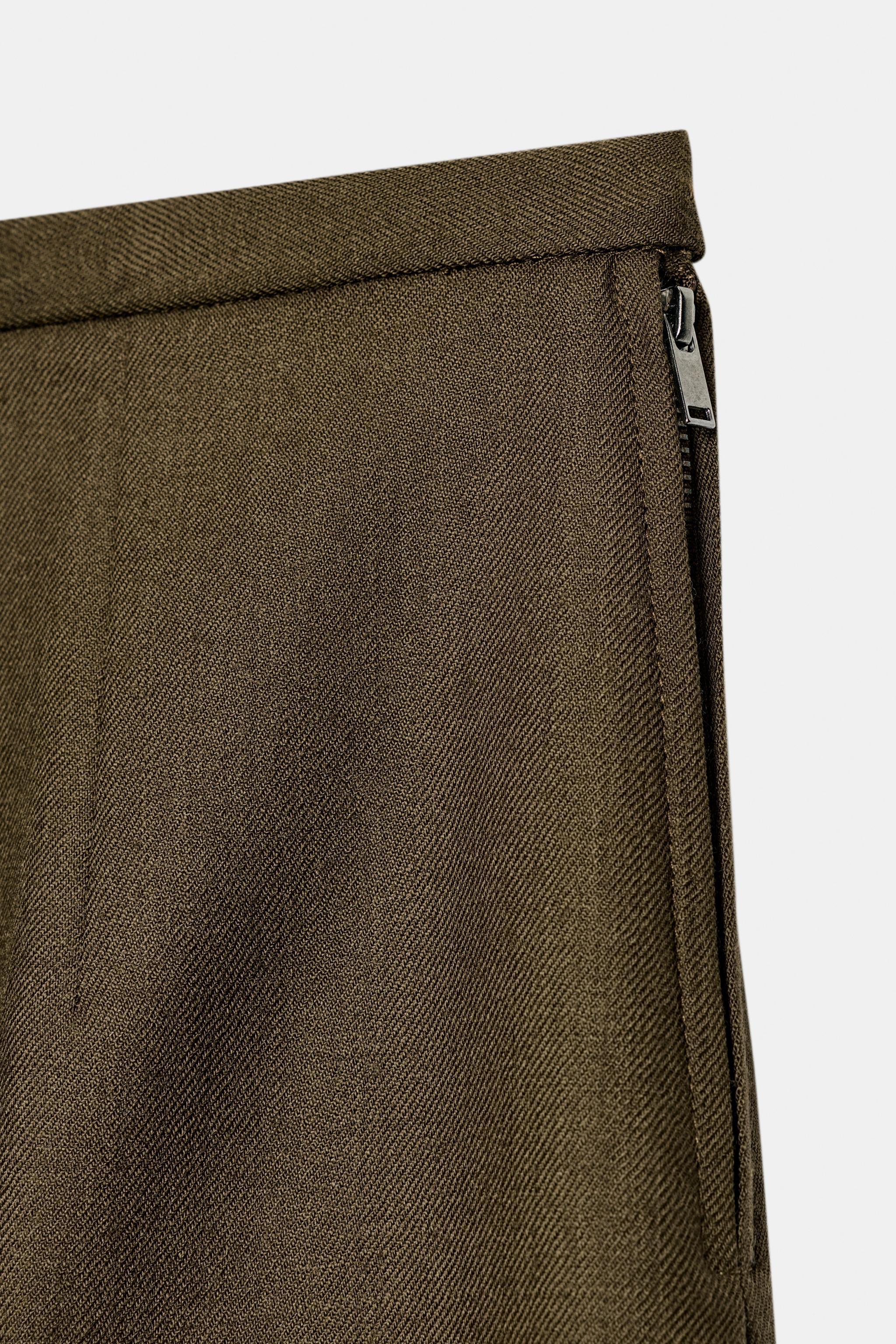 100% WOOL STRAIGHT SKIRT ZW COLLECTION