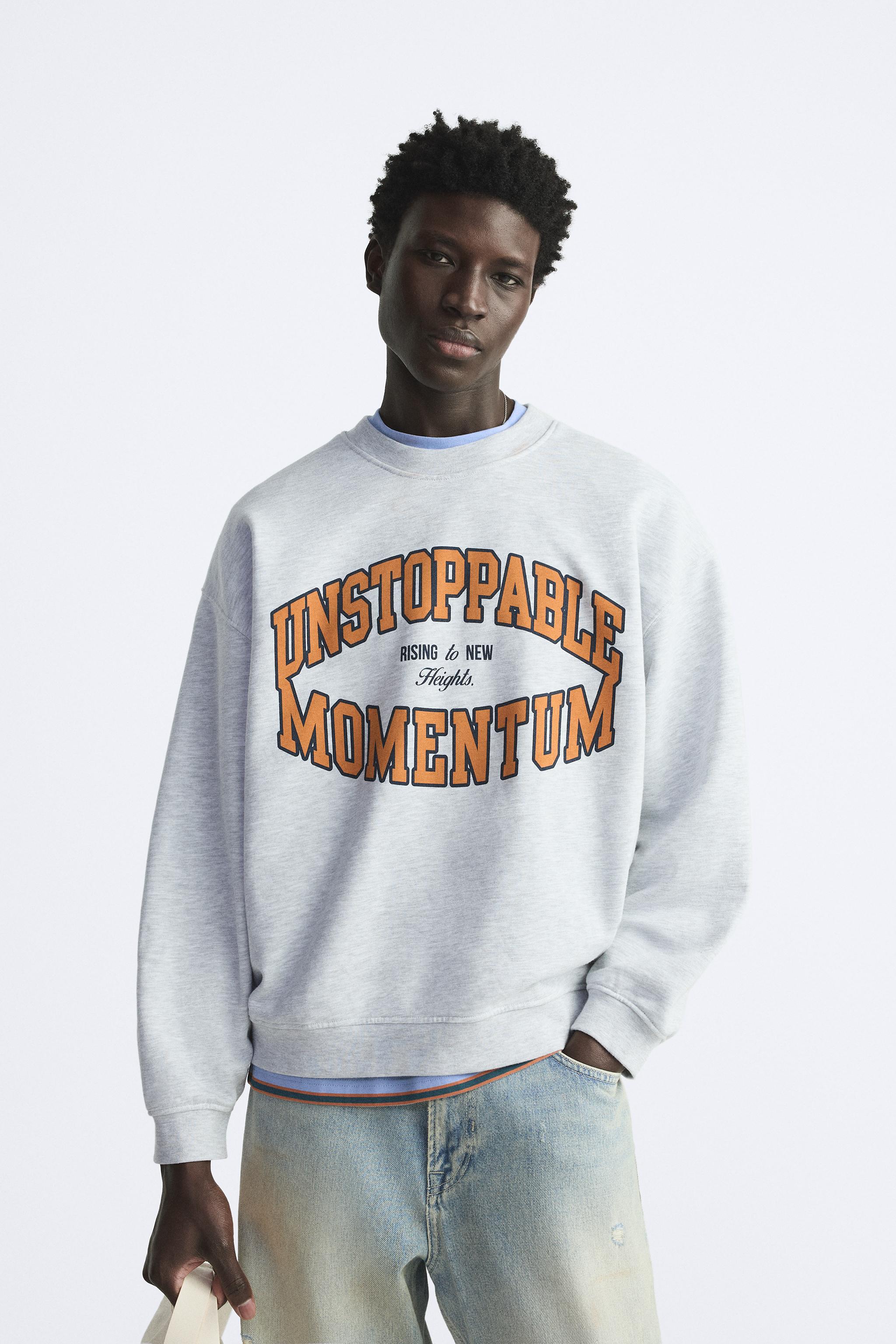 TEXT PRINT SWEATSHIRT