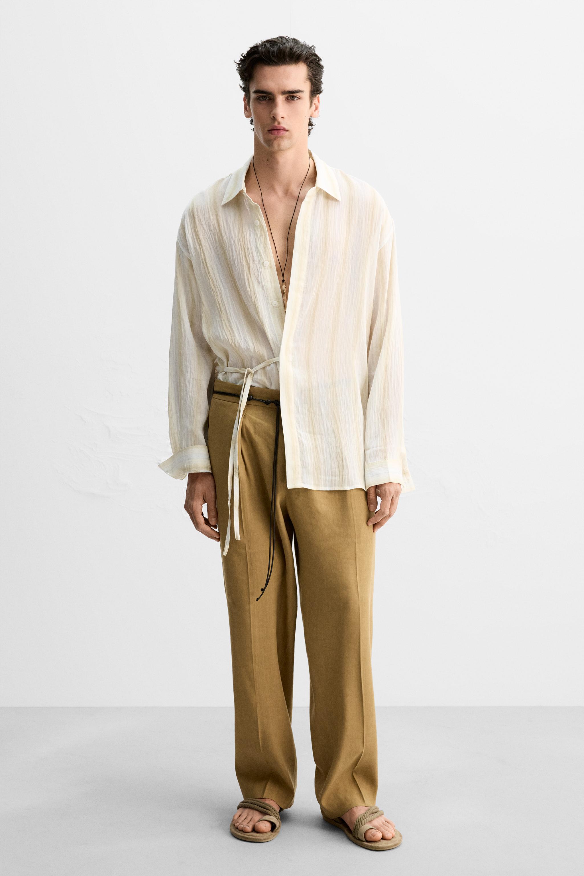 ロープデザインサンダル - ベージュ | ZARA Japan / 日本