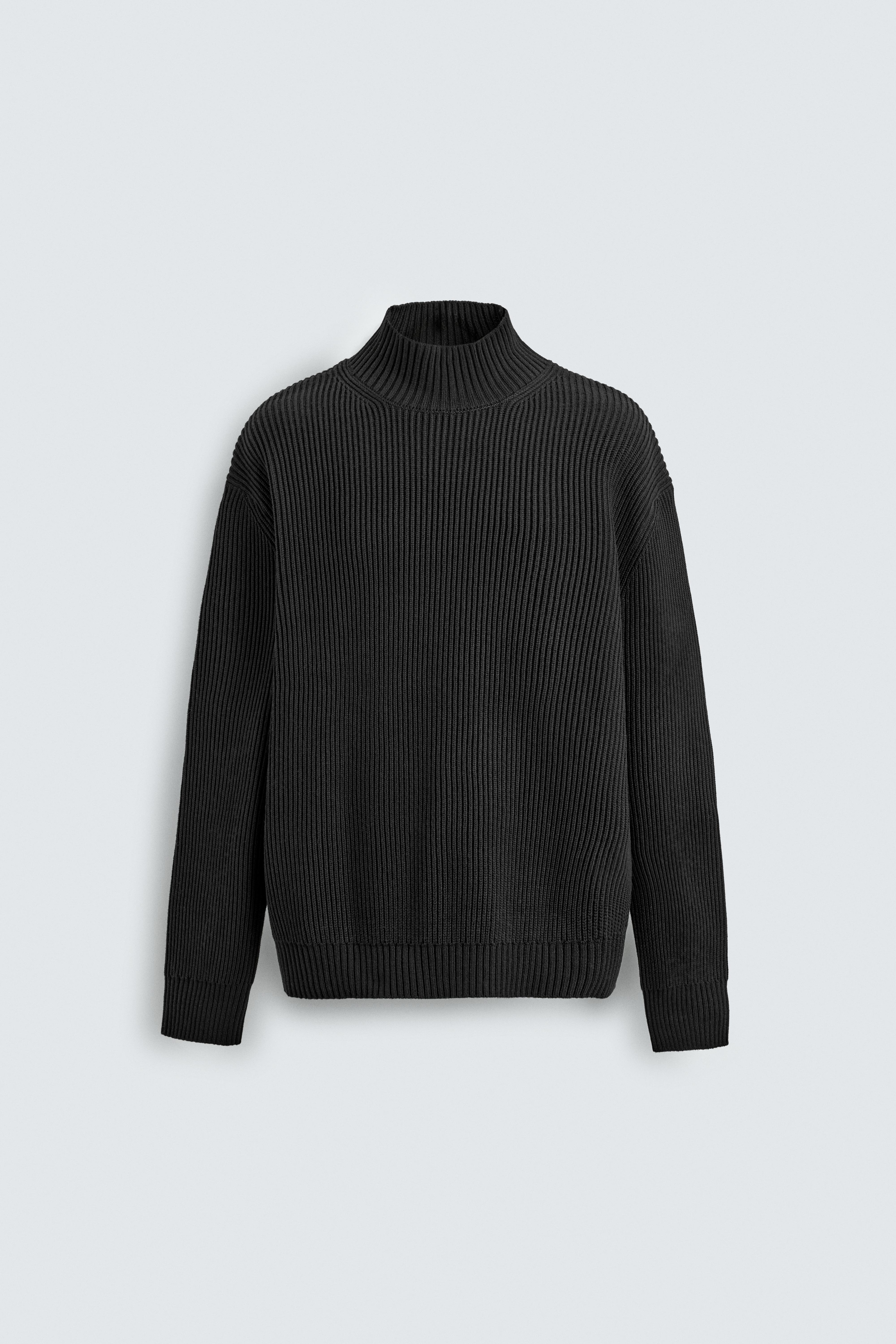 HIGH NECK TEXTURED JUMPER
