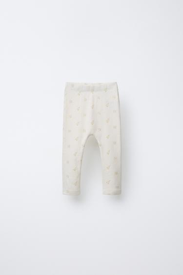 TWO-PACK OF POINTELLE PRINT LEGGINGS - Oyster-white by Zara - Image 1