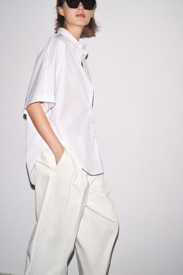 ZW COLLECTION POPLIN SHIRT - White by Zara