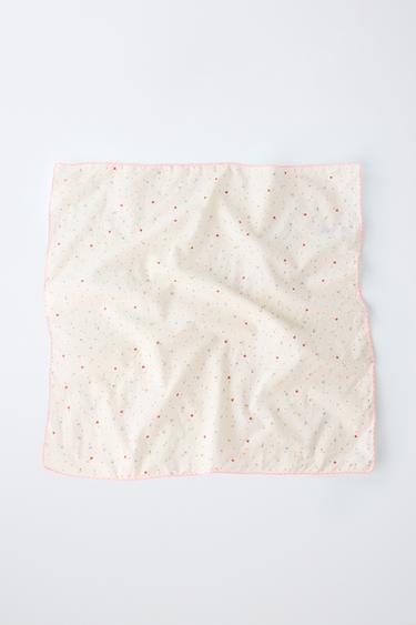 KVĚTINOVÁ BANDANA S NEONOVÝMI DETAILY - Přírodní od Zara