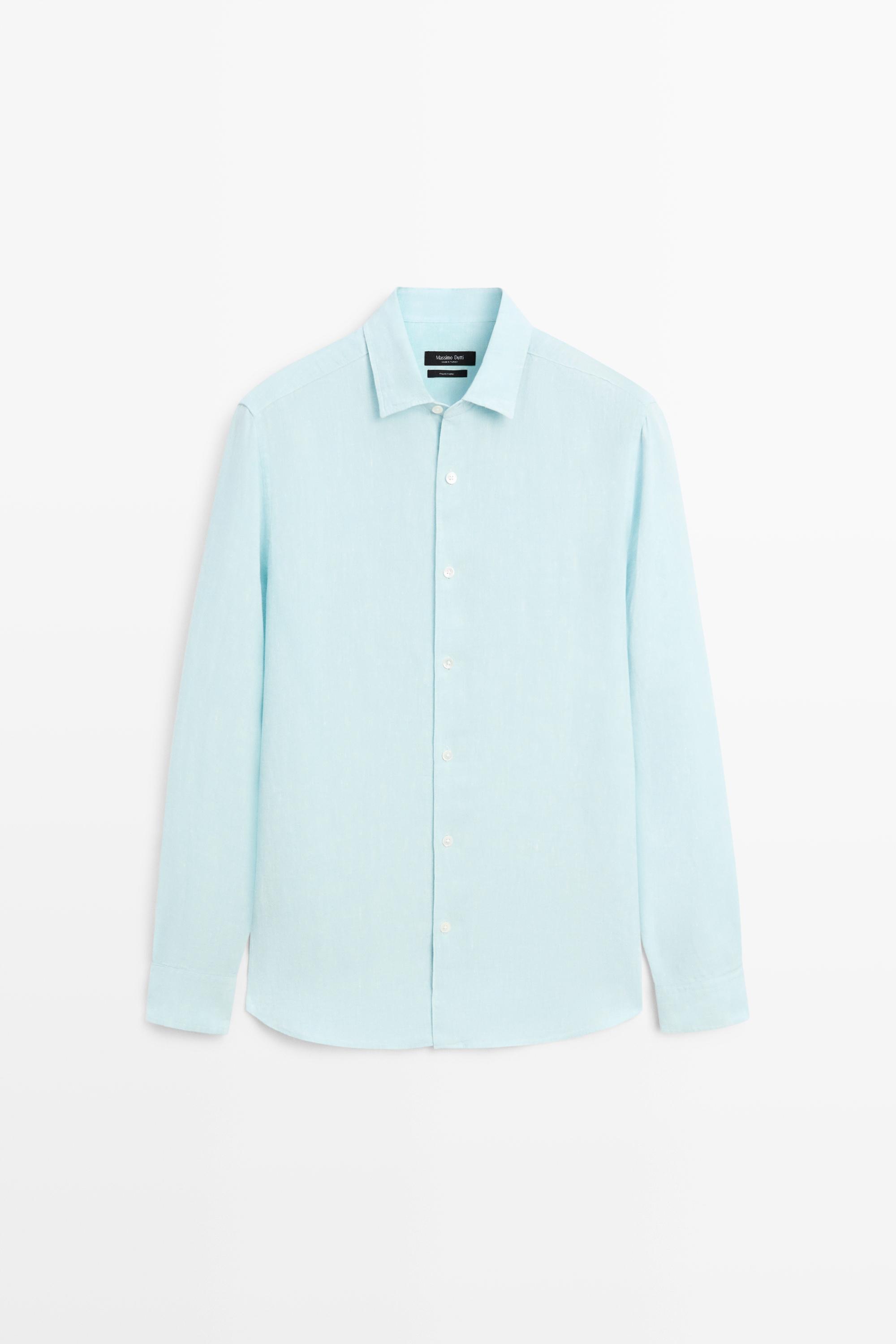 Chemise regular fit 100 % lin