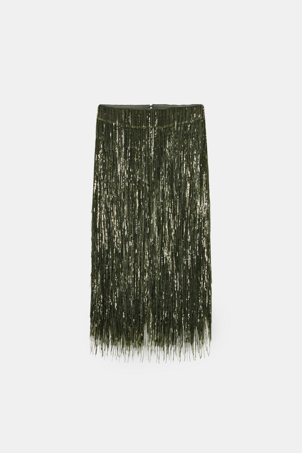 ZW COLLECTION LIMITED EDITION FRINGED SEQUIN SKIRT