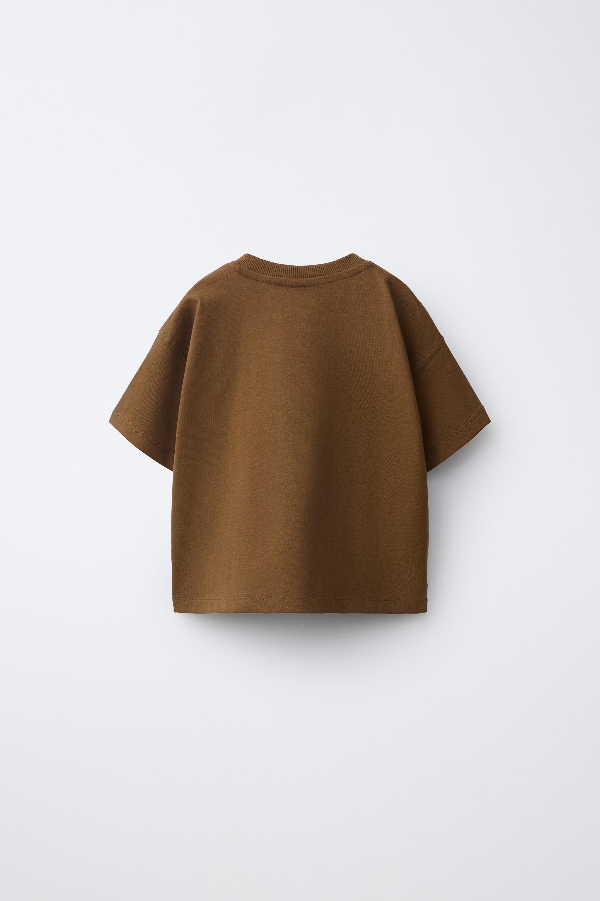 RUBBERIZED FOX PATCH T-SHIRT — Tobacco