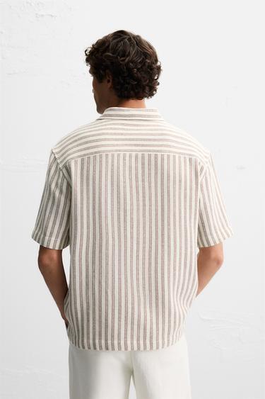 CHEMISE POLO STRUCTURÉE - Marron de Zara - Image 2