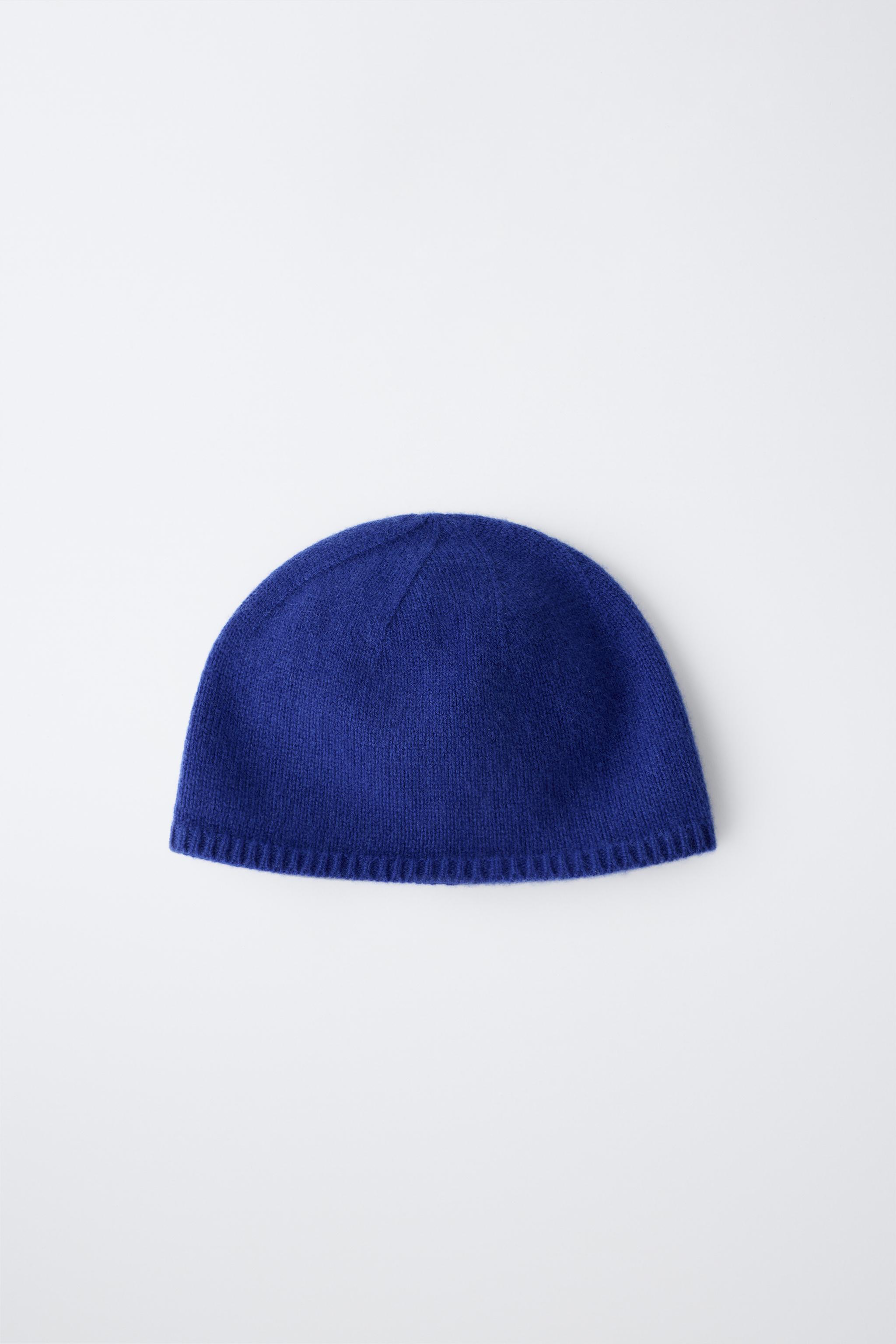 BONNET CALOTTE 100% CACHEMIRE RAYURES 0FR. PARIS X ZARA