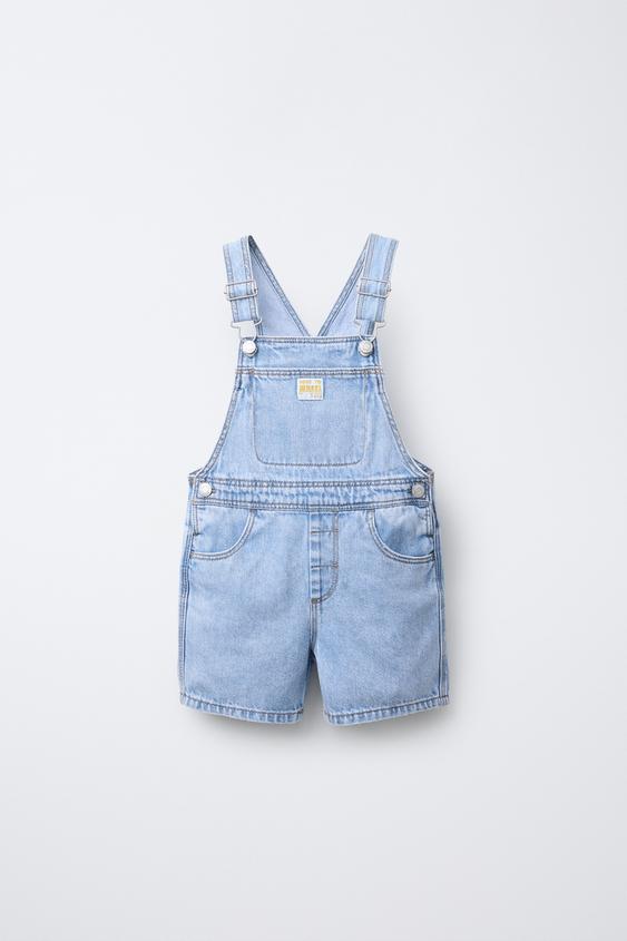Peto Denim Peto Zara Vichy Petos Para Bebé Niño Nueva Colección