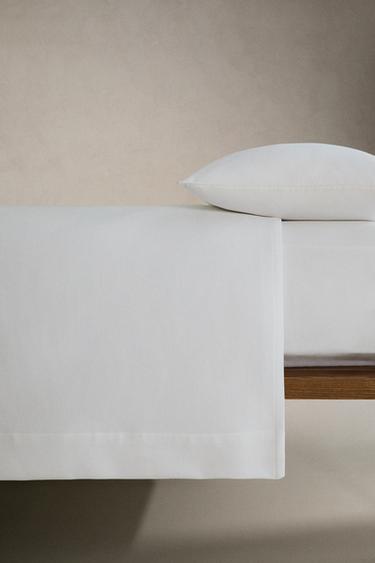 CHECKED BEDSPREAD WITH BORDER - White by Zara - Image 2