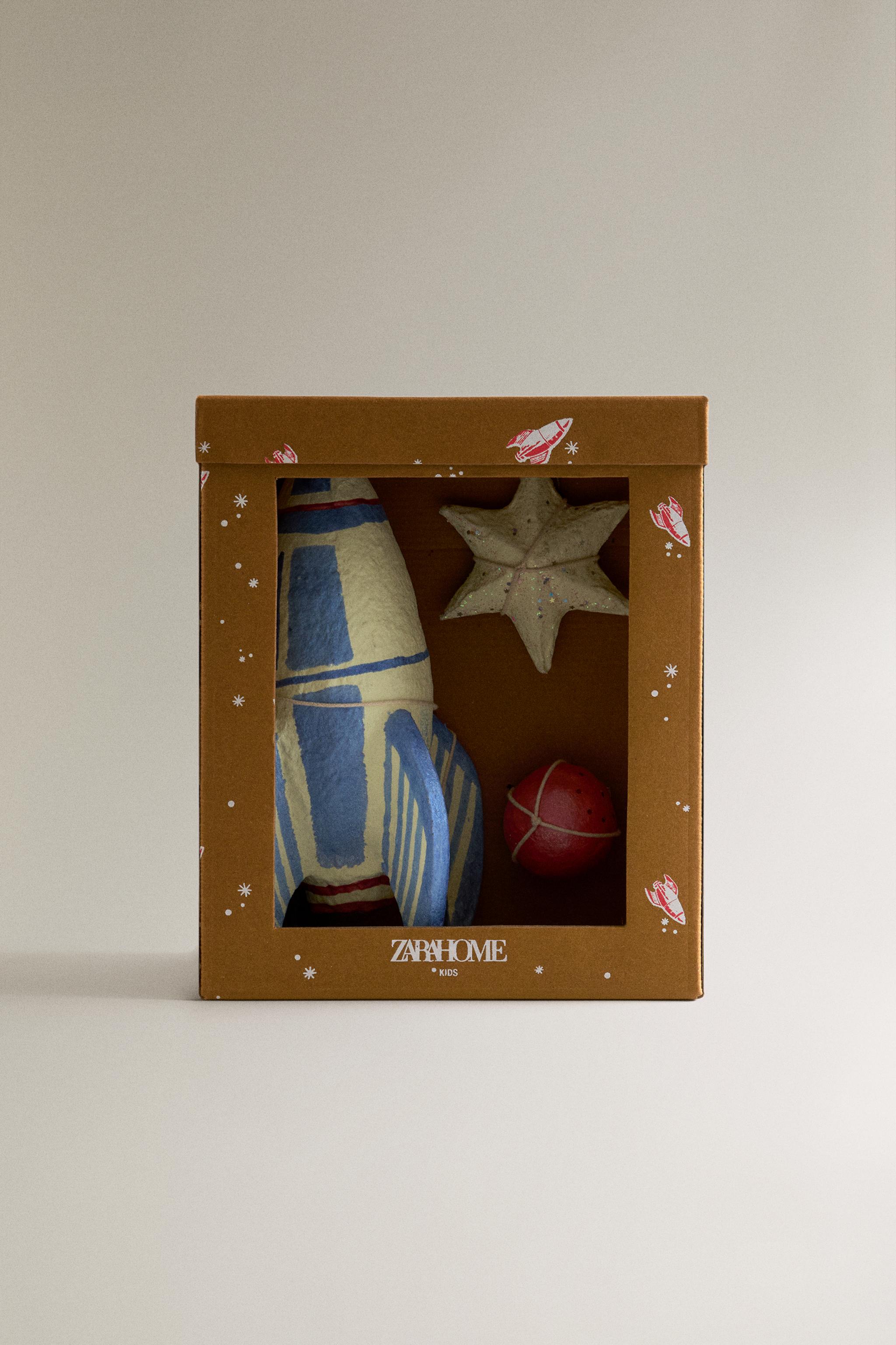 Zara KIDS' DECORATIVE SPACE HANGING ORNAMENTS (SET OF 3) — фото 5