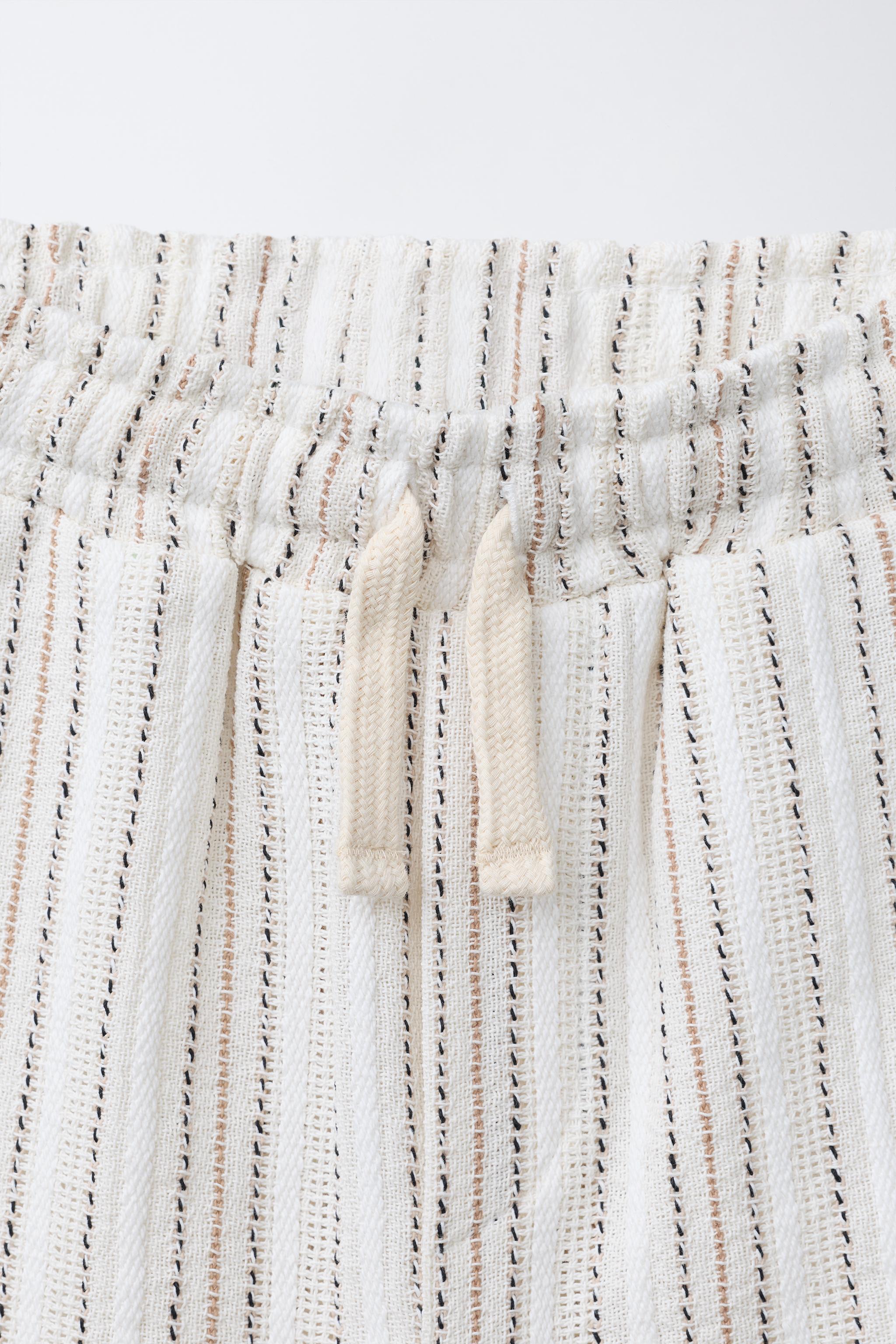 RUSTIC STRIPED SHORTS