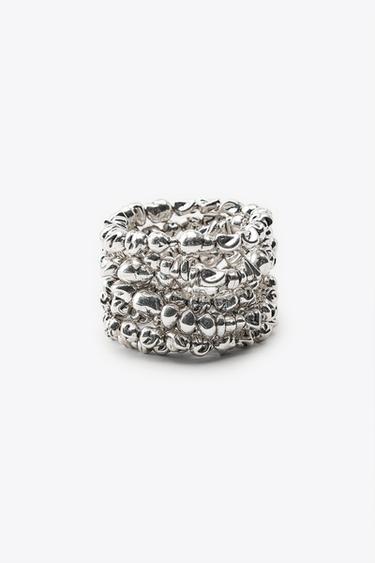 PACK OF BRACELETS WITH PIECES - Silver by Zara