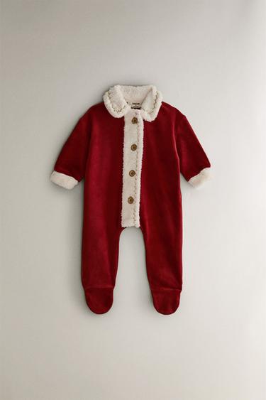 クリスマス サンタ ロンパース ベビーコスチュームレッド0Zaraのクリスマス サンタ ロンパース ベビーコスチューム - レッド - 画像 0
