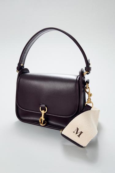 CROSSBODY BAG WITH CLASP DETAIL - Burgundy Red by Zara