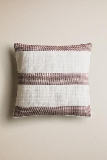 HOUSSE DE COUSSIN ENFANT RAYURES - Tuile de Zara