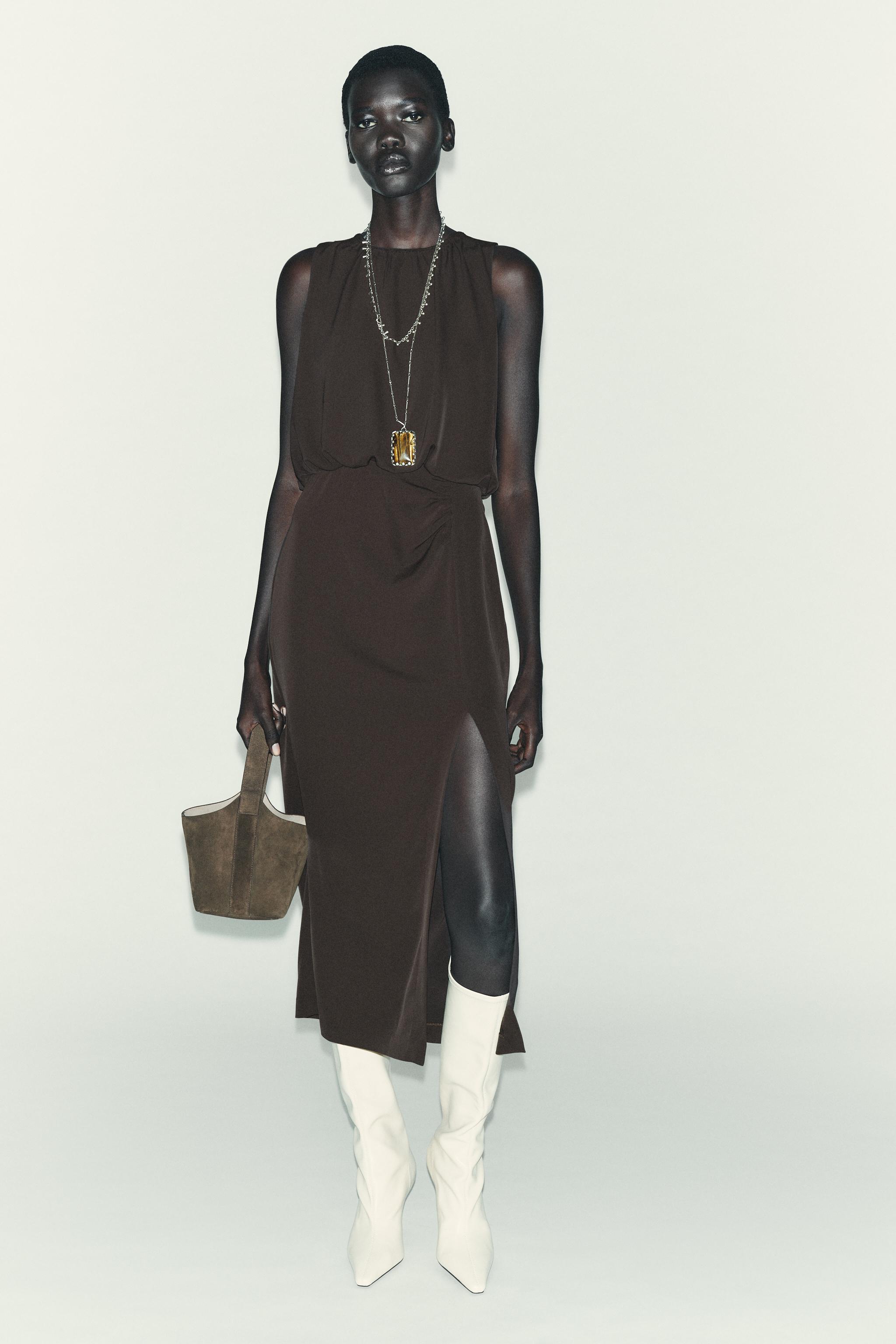 rozem23です。 Openwork midi dress Pink For Women | Maje